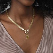 Brown Tiger Eye Charm [18K Gold Vermeil]