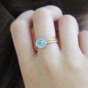 Springy Blue Topaz Ring [18K Gold]