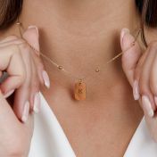 Starlight Tag Initial Necklace [18K Gold Plated]