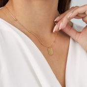 Starlight Tag Necklace [18K Gold Plated]