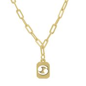 Collana Cancro - Segno Zodiacale con Catena a Graffetta [Oro Vermeil 18 Carati]