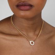 Emma Curb Chain Necklace [18K Gold Plated]