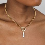 Emma Curb Chain Necklace [18K Gold Plated]