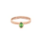 Carina Ring. Oval Vertical [18K Rose Gold Plated]