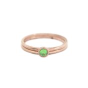 Bague Carina. Ronde Petite [Plaqué Or Rose 18ct] 