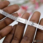 Bracelet Maille Emma Personnalisé avec Cristaux [Argent 925]
