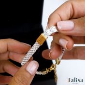 Milanese Chain Name Bracelet [Sterling Silver / 18K Gold Plated]