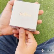 Bracelet Œil de Tigre Vert avec Prénoms pour Homme