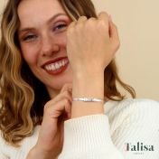 Bracelet Maille Silhouette avec Initiale [Argent 925]