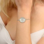 Beliebter Ort Gravierte Karte Armband [Sterlingsilber]