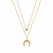 Crescent Layered Necklace