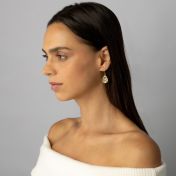 Gekoesterde Plek Kaart Oorbellen [18K Goud Vermeil]