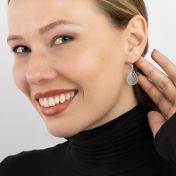 Boucles d'Oreilles Carte Endroit Chéri [Argent 925]