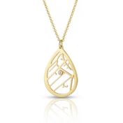 Cherished Spot Statement Map Necklace [18K Gold Vermeil]