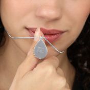 Gekoesterde Plek Silhouet Kaart Ketting [Sterling Zilver]