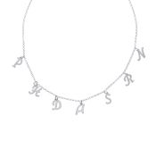 Talisa Initials Necklace [Sterling Silver]