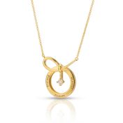Collier Prénom Infini Talisa avec Diamant - Plaqué Or 18ct