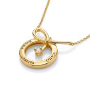 Collier Prénom Infini Talisa avec Diamant - Plaqué Or 18ct