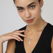 Ewigkeit Familienkreis Ankerkette [Sterlingsilber] - mit Namen Charms