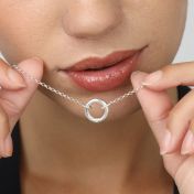 Eternity Circle Classic Chain Necklace [Sterling Silver]