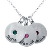 Circles of Light Name Necklace [Sterling Silver]