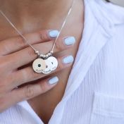 Circles of Light Name Necklace [Sterling Silver]