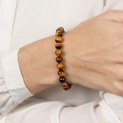 Brown Tiger Eye Women Bracelet - adjustable bracelet
