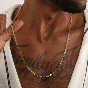 Classic Link Chain for Men - 14 Karat Gold