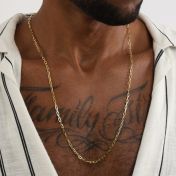 Classic Link Chain for Men - 14 Karat Gold