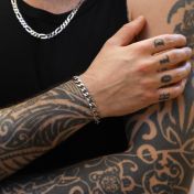 Men's Chain Bracelet - Curb Chain made of Stainless Steel