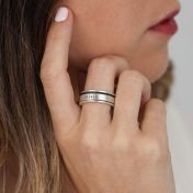 Classic Engraved Spinner Ring [Sterling Silver]