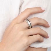 Classic Engraved Spinner Ring [Sterling Silver]