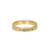 Classic Engraved Ring [Gold Plated]