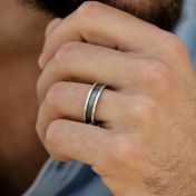 Ring in Sterling Silver with Engraved Kinds Names inside the ring