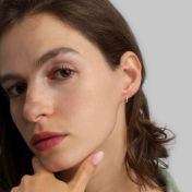 Classic Pavé Hoop Earrings [18K Gold Vermeil]