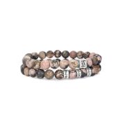 Classic Pink Jasper Women Bracelet [Sterling Silver]