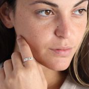 My Heart Engraved Promise Ring [Sterling Silver]