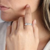 My Heart Engraved Promise Ring [Sterling Silver]