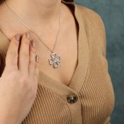 Special Heart Clover Name Necklace [Sterling Silver]