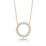 Cluster Ring Necklace [Gold Plated]