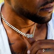 Cross Cuban Link Chain With Names - 8mm [Gold Plated]