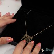 Enchanted Map Statement Necklace [18K Gold Vermeil]