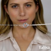 Emma Paperclip & Pearl Necklace [Sterling Silver]