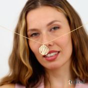 Collier Carte Chemins Familiaux [Plaqué Or 18ct]