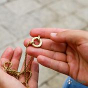 Collier Vénitien Cercle du Père avec Prénoms - Plaqué Or 18ct