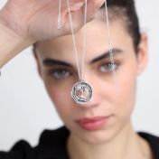 Lebensbaum Kette mit Gravur [Sterlingsilber]