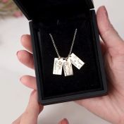 Mirella Birth Flower Name Necklace with a Moissanite [18K Gold Plated] 