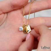 Mirella Zodiac Charm Necklace With 1 ct Diamond [18K Gold Vermeil]