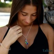 Collier Pluie Enchantée avec Pierres de Naissance [Argent 925]