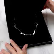 Star of David Signature Name Necklace [Sterling Silver]